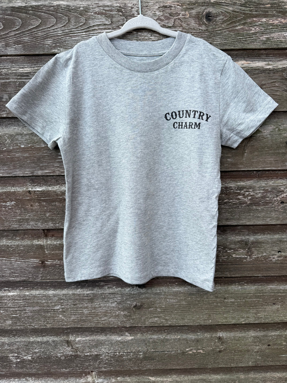 Mini Cowboy Kids T-Shirt – Grey
