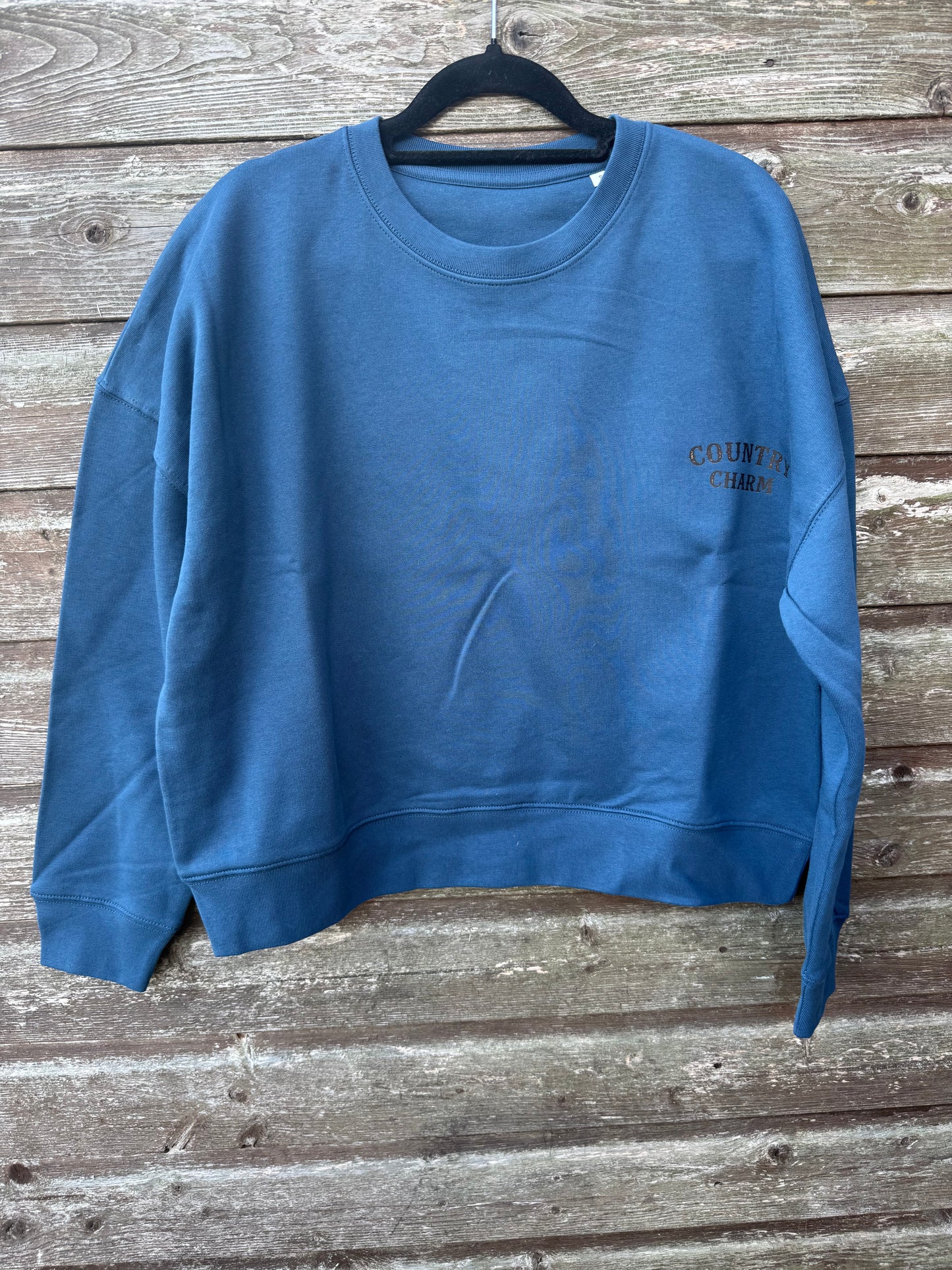 Country Charm Western Rider Sweatshirt – French Navy