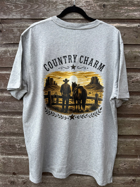 Western Sunset Cowboy T-Shirt