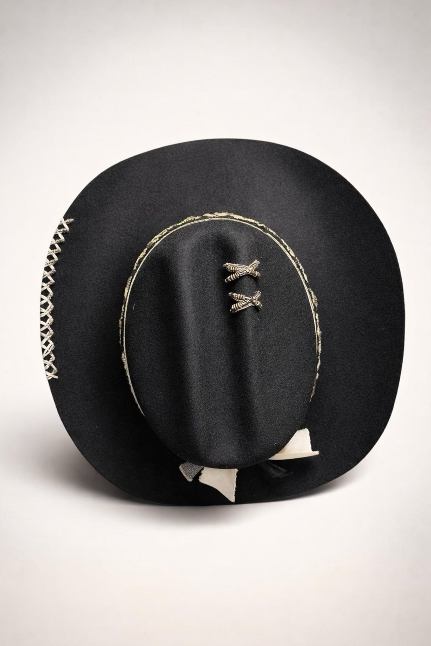 Black Cattleman Hat with Western Detail – Cowboy Hat UK