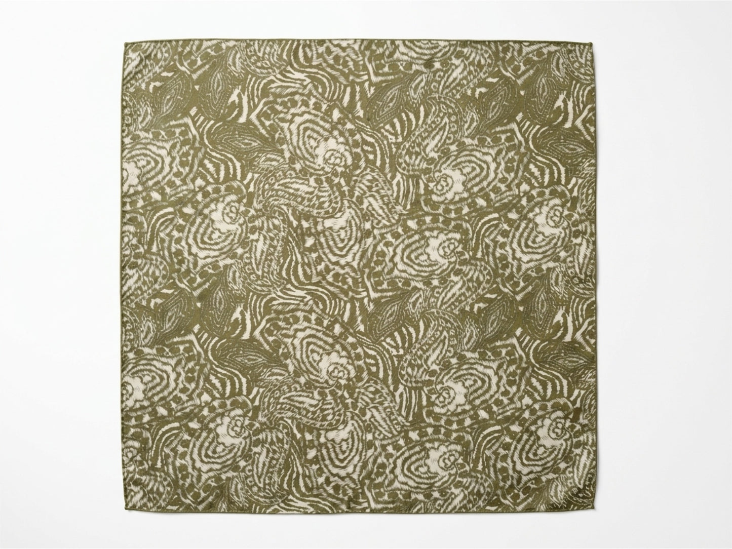 Olive Prairie Satin Scarf