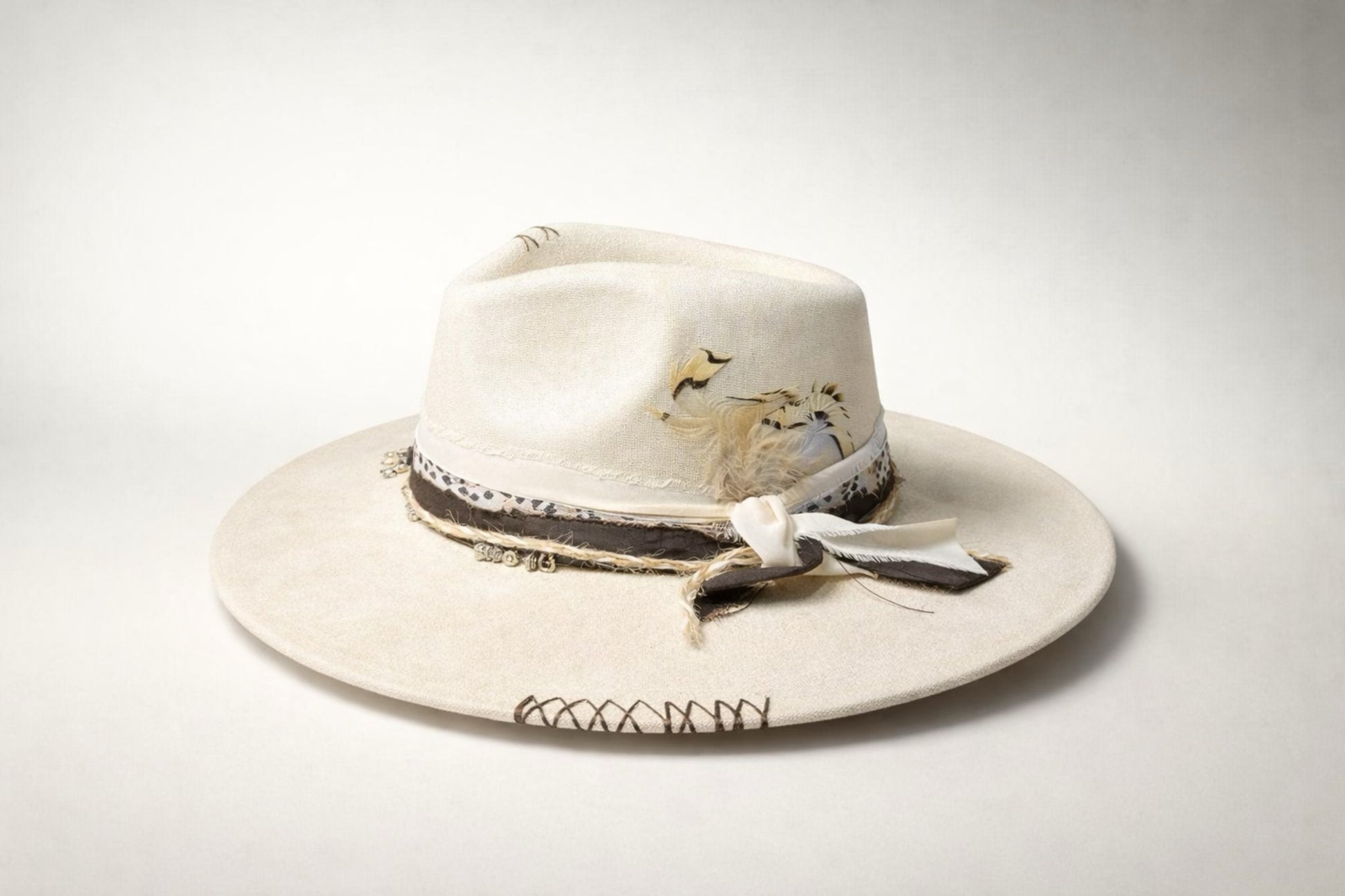 cream fedora hat UK leopard print band western style
	•	custom ivory fedora hat UK statement design