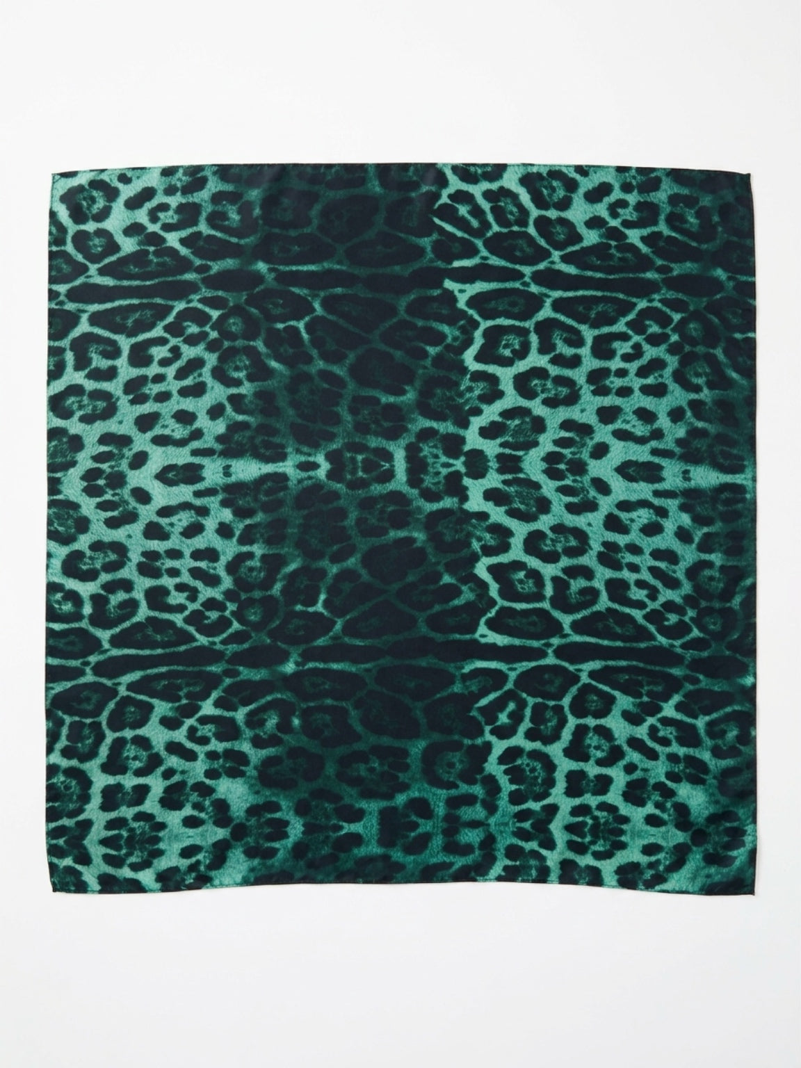 Emerald Leopard Print Scarf