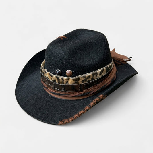 Pet Cowboy Hat | Black (L)