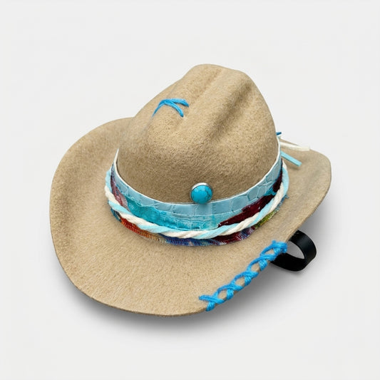 Pet Cowboy Hat | Beige (S)