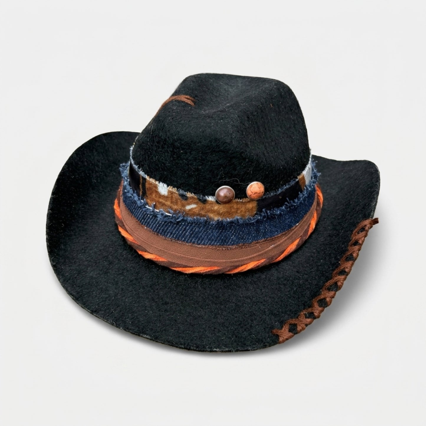 Pet Cowboy Hat | Black (L)
