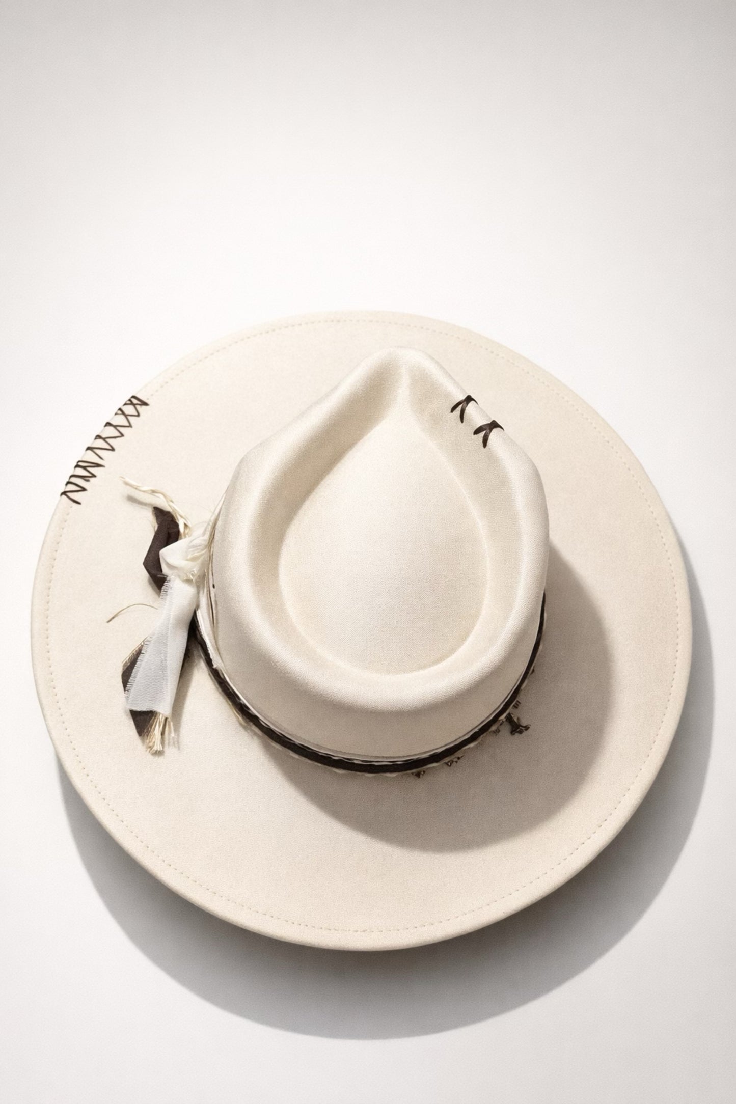 Cream Fedora Hat with Leopard Band – Western Style Hat UK