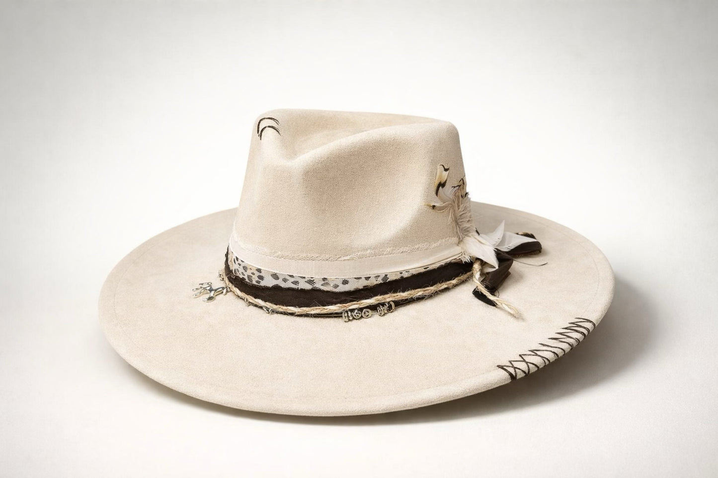 cream fedora hat UK leopard print band western style
	•	custom ivory fedora hat UK statement design