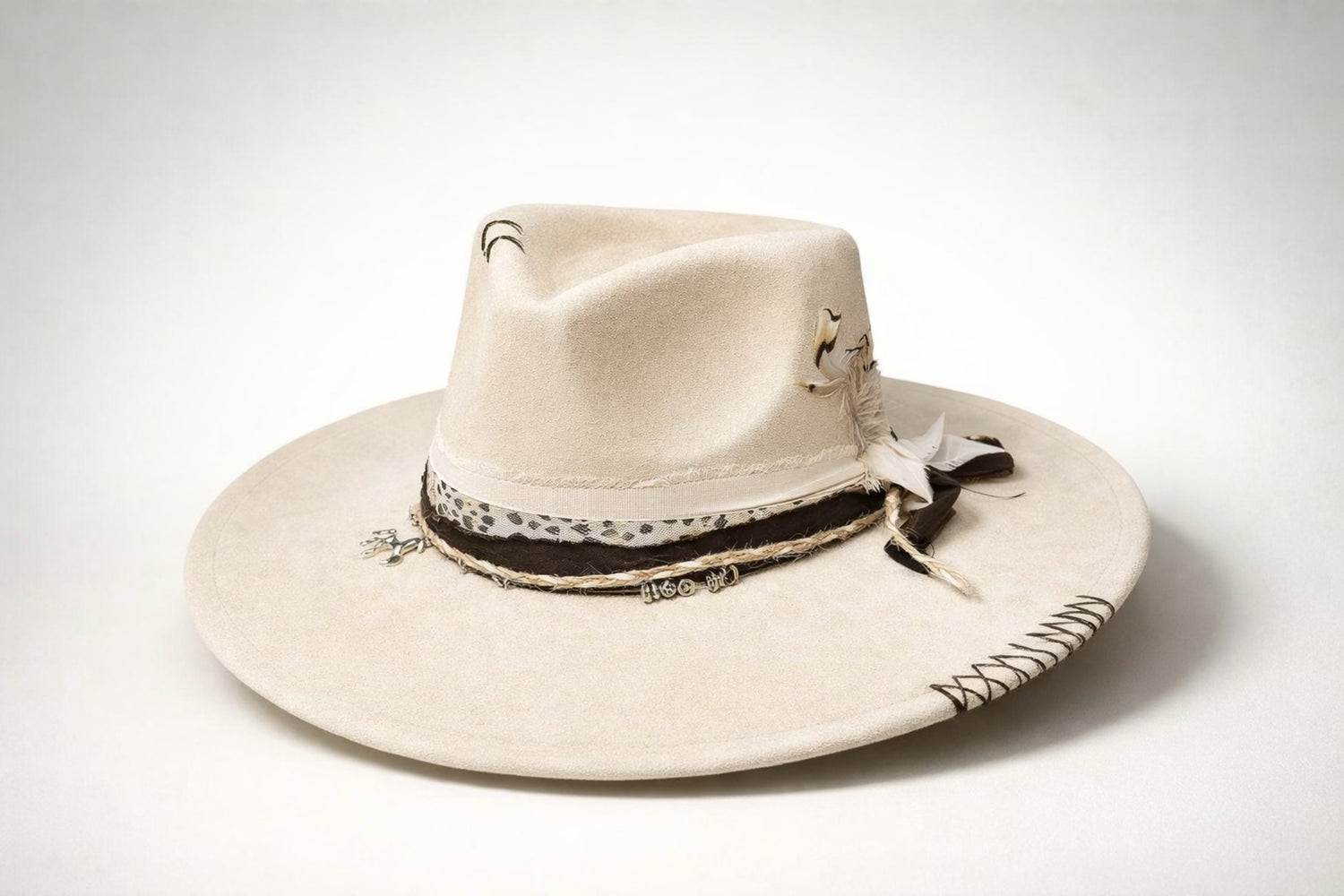 cream fedora hat UK leopard print band western style
	•	custom ivory fedora hat UK statement design