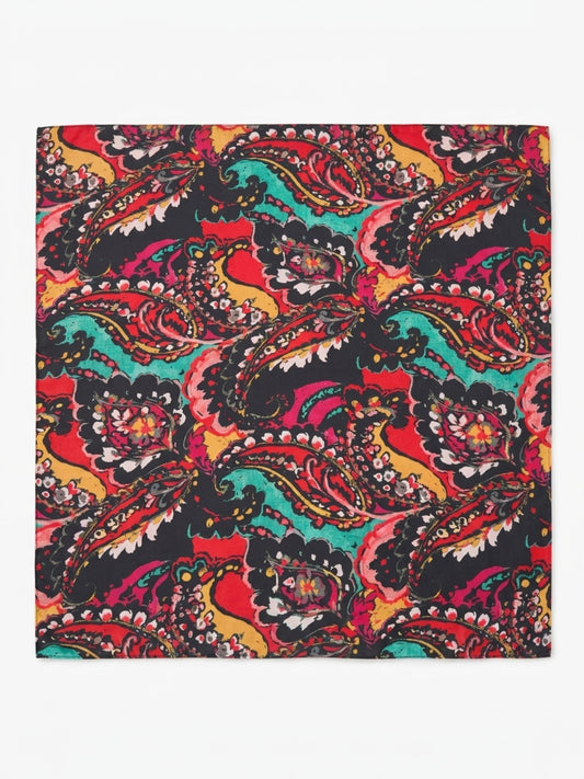 Paisley Satin Scarf