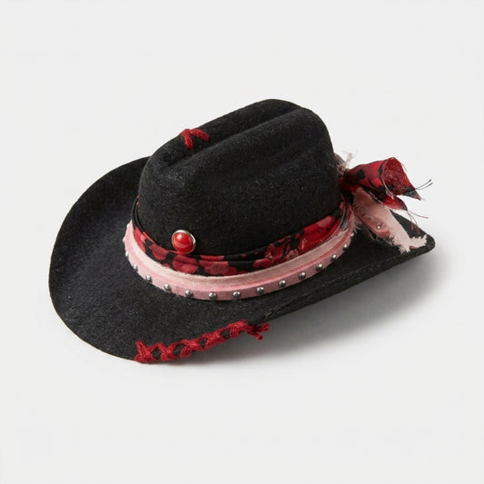 Pet Cowboy Hat | Black (S)