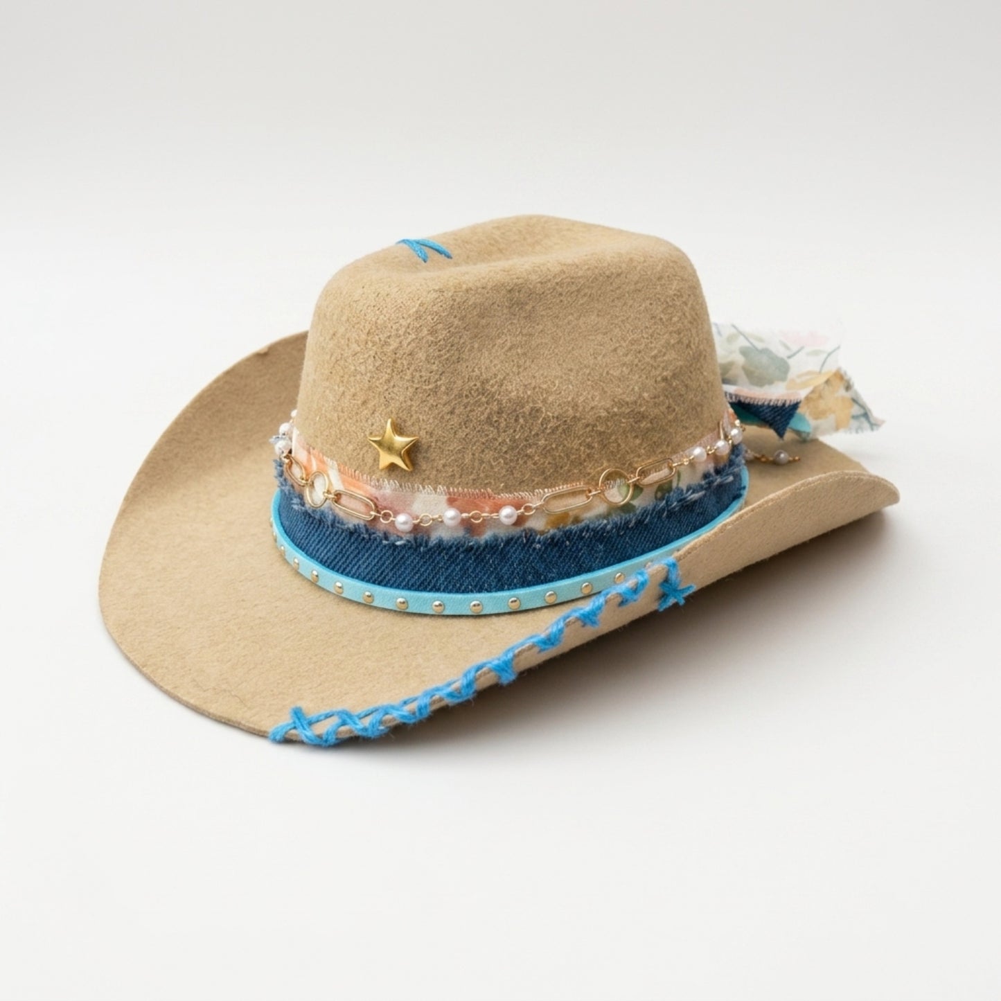 Pet Cowboy Hat | Beige (L)