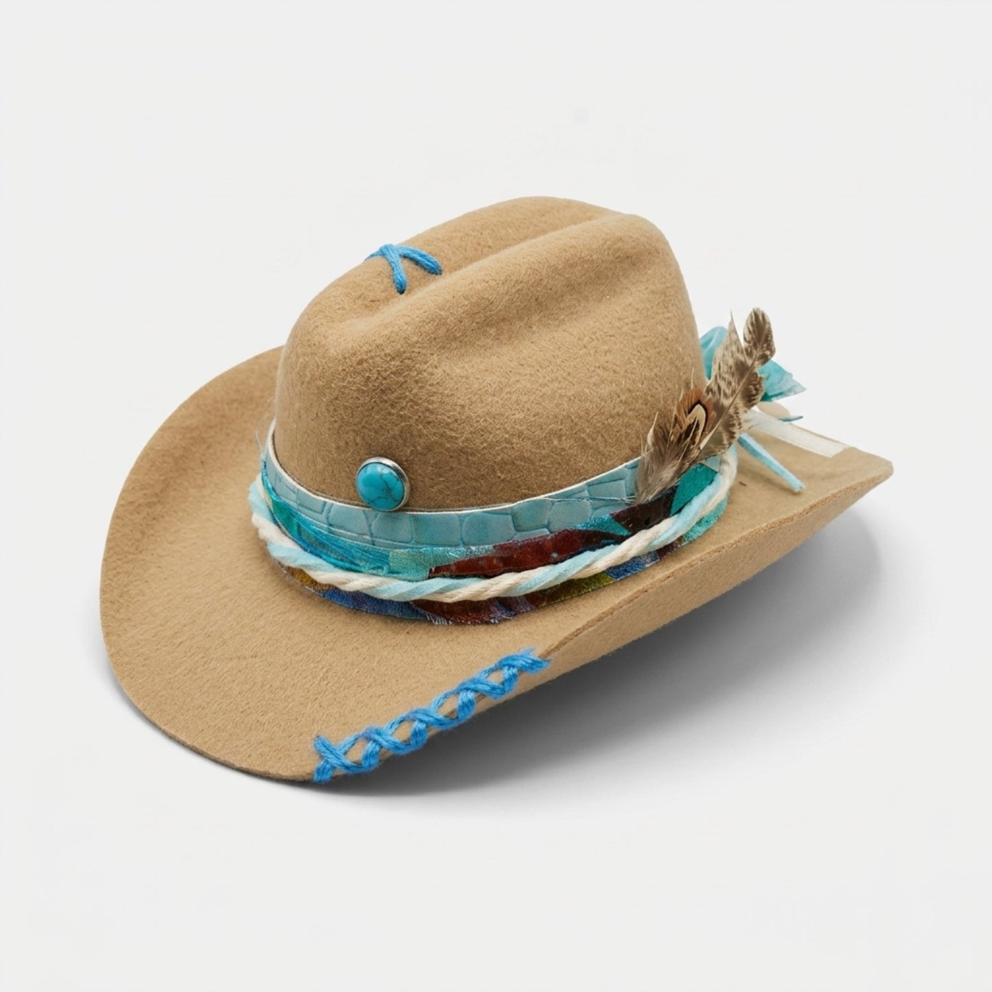 Pet Cowboy Hat | Beige (S)
