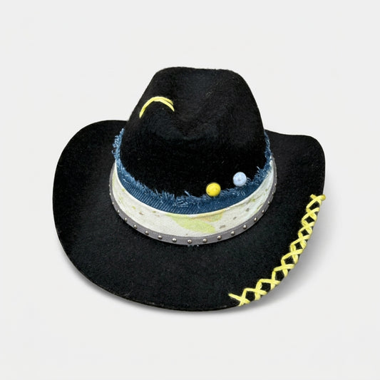 Pet Cowboy Hat | Black (L)