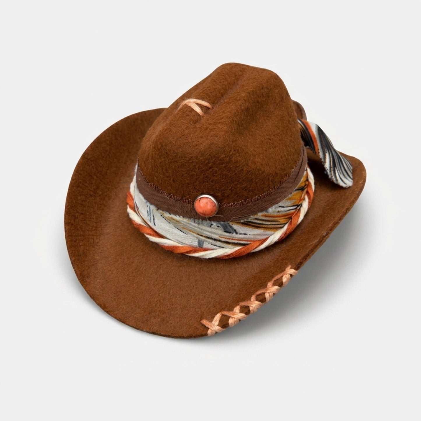 Pet Cowboy Hat | Brown (S)