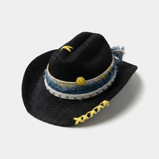 Pet Cowboy Hat | Black (S)