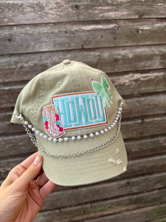 Pastel Howdy Western Cap