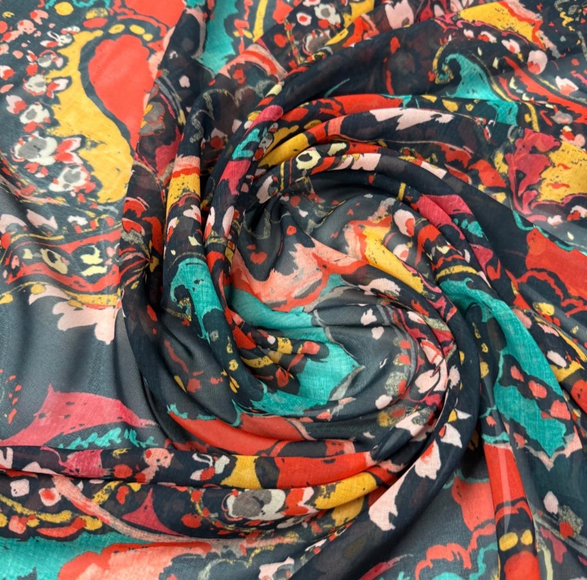 Paisley Satin Scarf