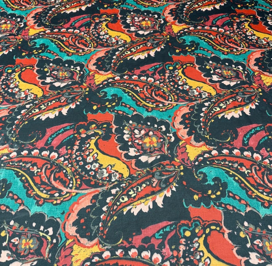 Paisley Satin Scarf
