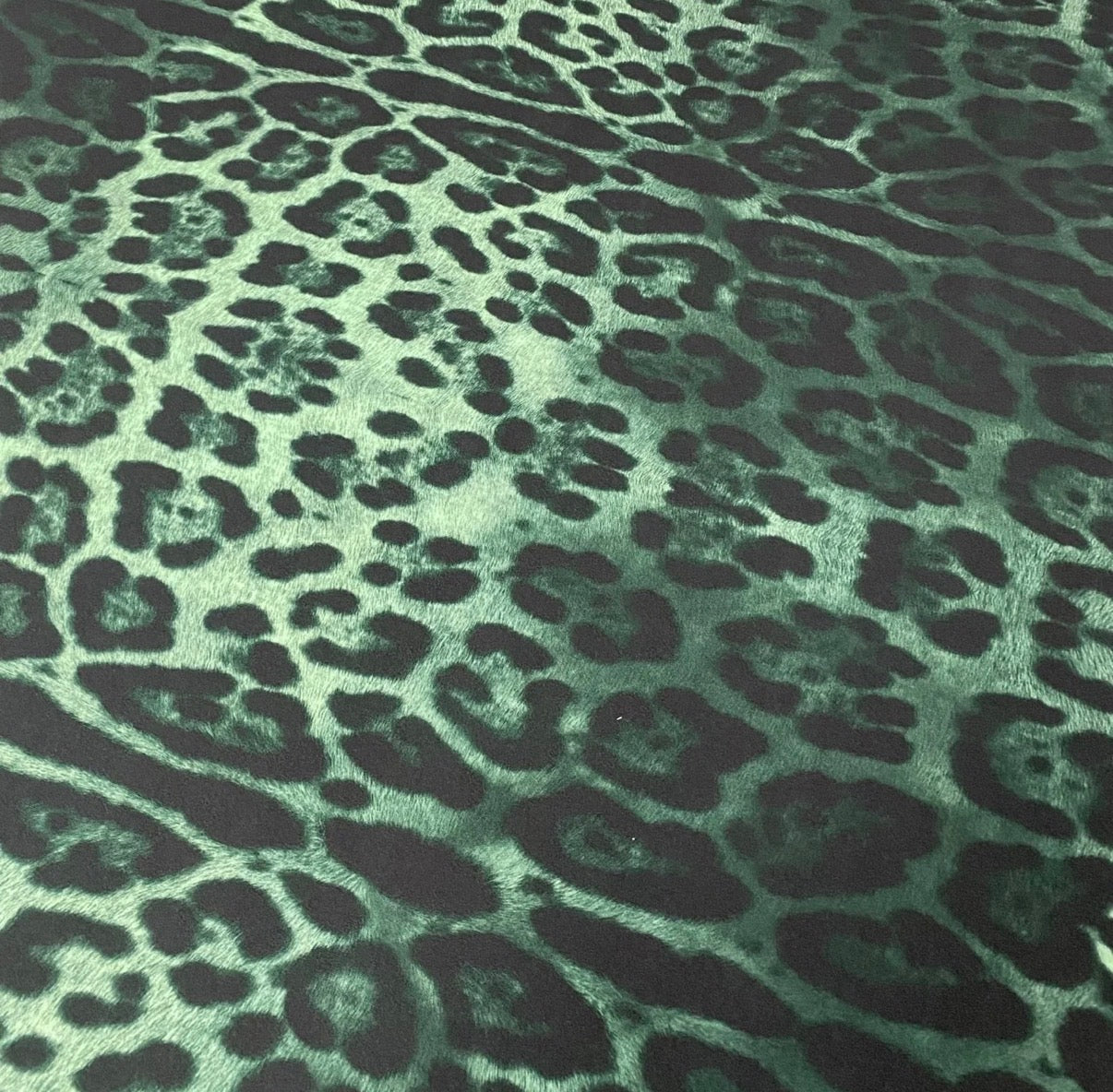 Emerald Leopard Print Scarf