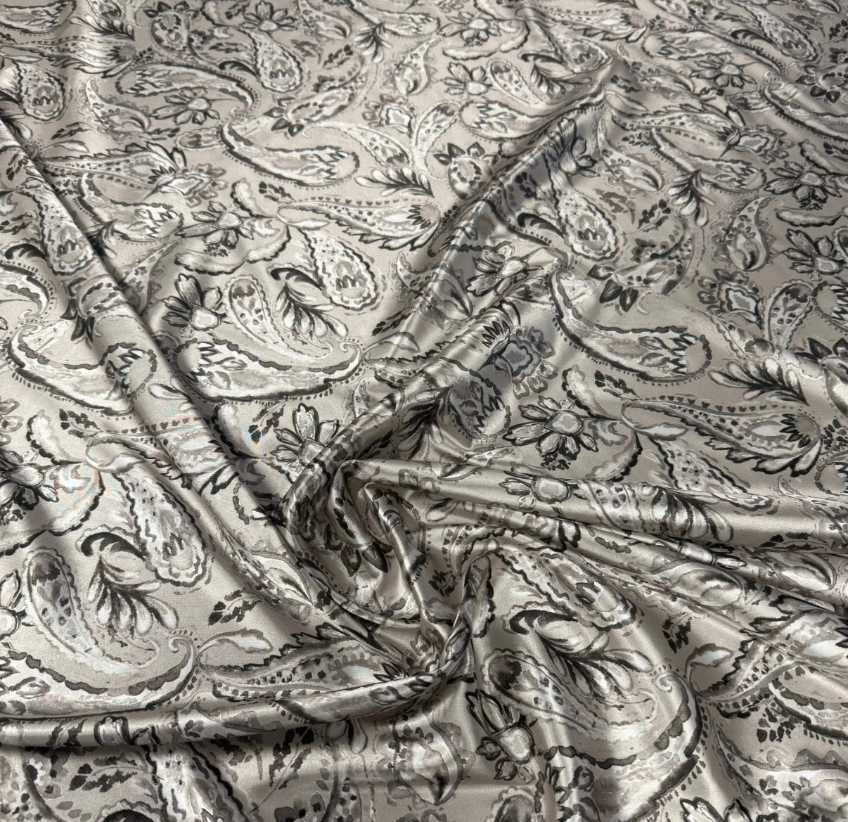 Paisley Satin Scarf