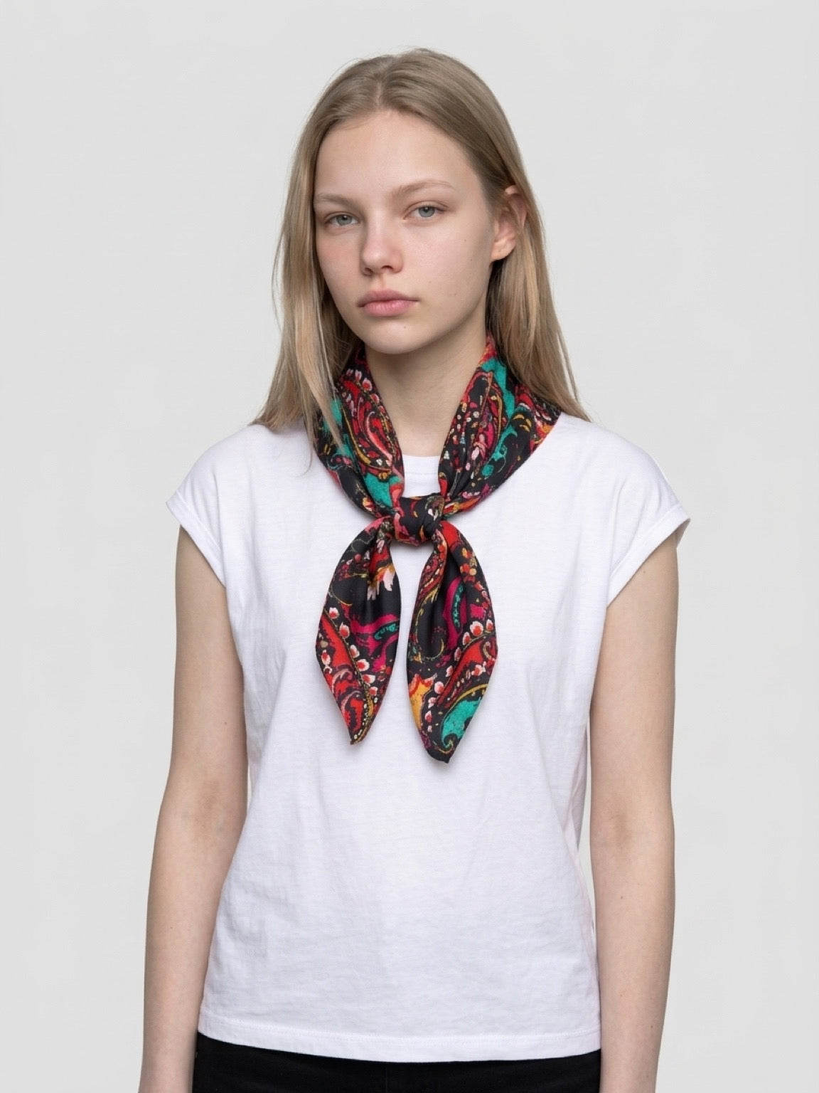 Paisley Satin Scarf