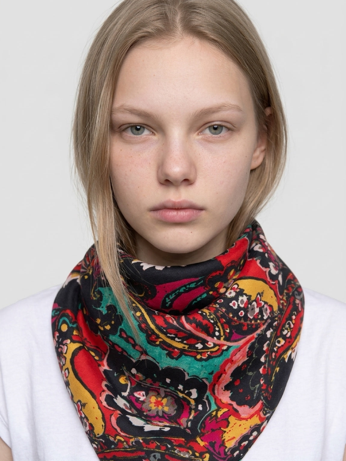 Paisley Satin Scarf